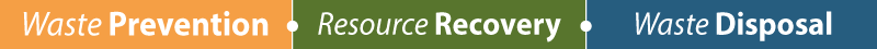 King County Solid Waste Division mission: Waste Prevention, Resource Recovery, Waste Disposal