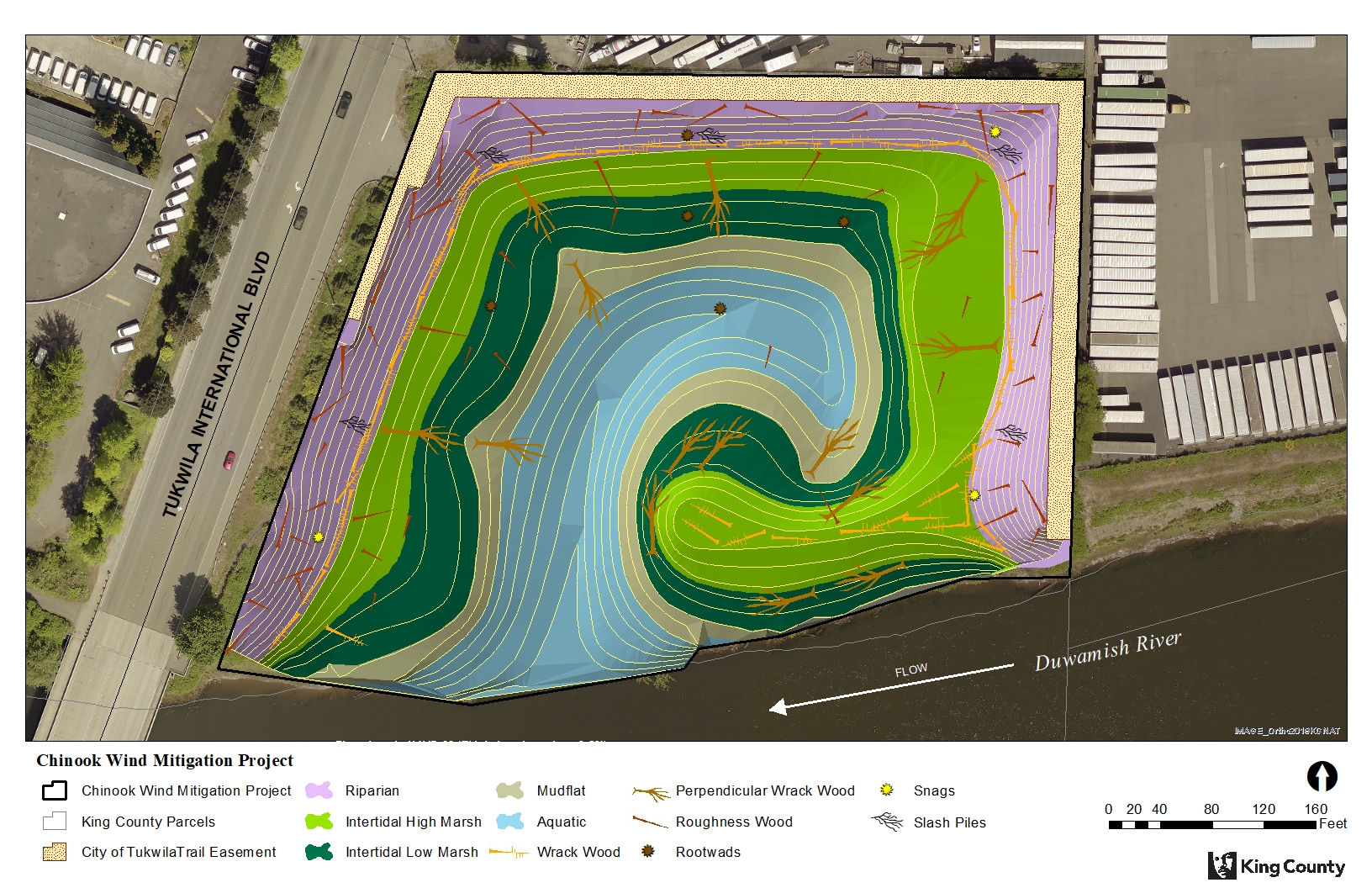 Chinook Wind Mitigation Project Map