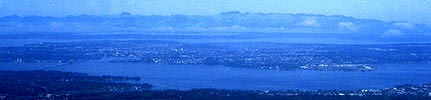 Lake Washington and the Cascade Range