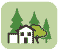 Urban forest canopy icon