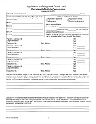 Designated Forest Application - Multiple Ownership
